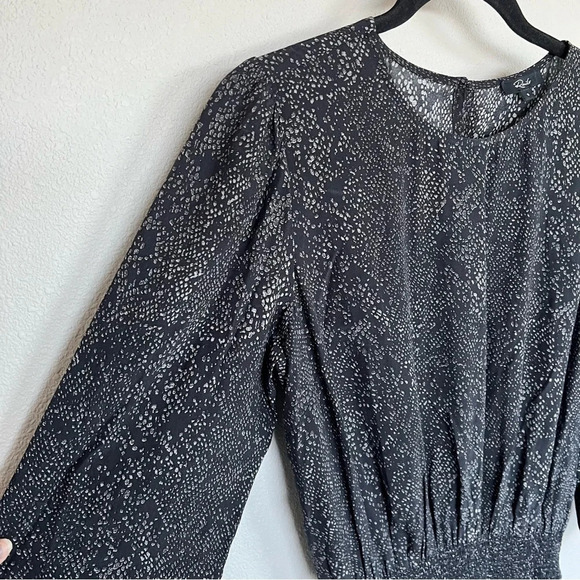 NWOT Rails Inez Dress Slate Python Print Casual Women’s Small - Picture 6 of 15